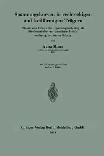 Cover of Spannungskurven in Rechteckigen Und Keilförmigen Trägern