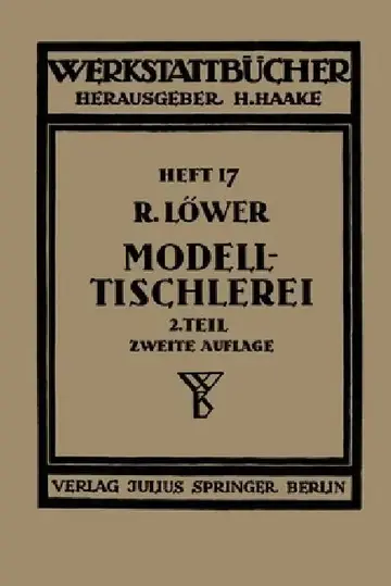 Cover of Modelltischlerei