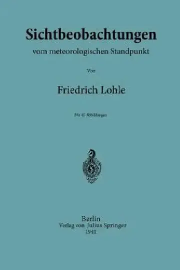 Cover of Sichtbeobachtungen Vom Meterologischen Standpunkt