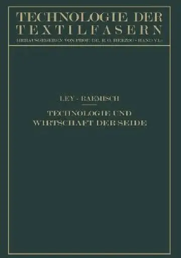Cover of Technologie Und Wirtschaft Der Seide
