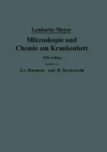 Cover of Mikroskopie Und Chemie Am Krankenbett