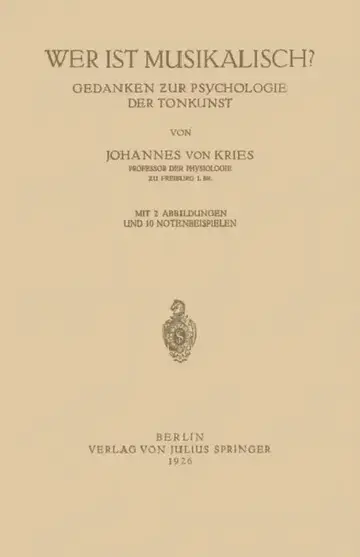 Cover of Wer Ist Musikalisch?