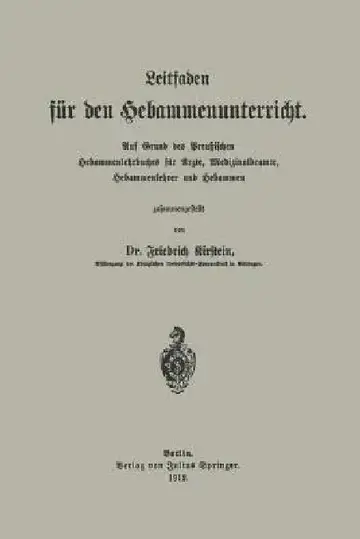 Cover of Leitfaden Für Den Hebammenunterricht