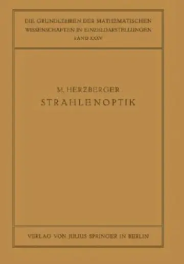 Cover of Strahlenoptik