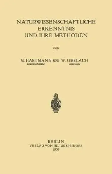 Cover of Naturwissenschaftliche Erkenntnis Und Ihre Methoden