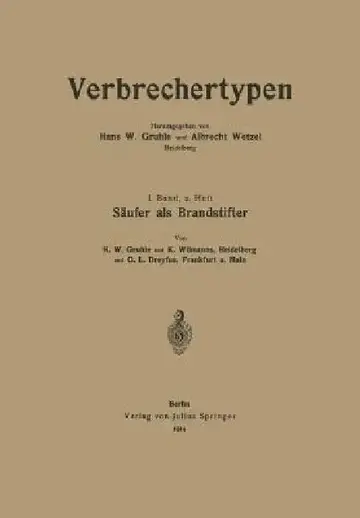 Cover of Säufer ALS Brandstifter