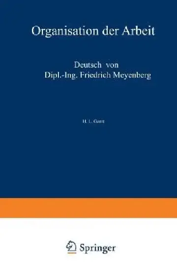 Cover of Organisation Der Arbeit