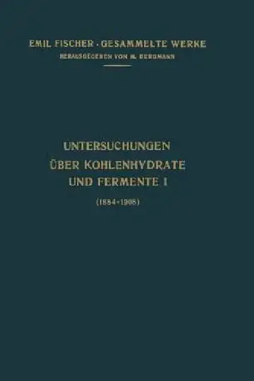 Cover of Untersuchungen Über Kohlenhydrate Und Fermente (1884-1908)