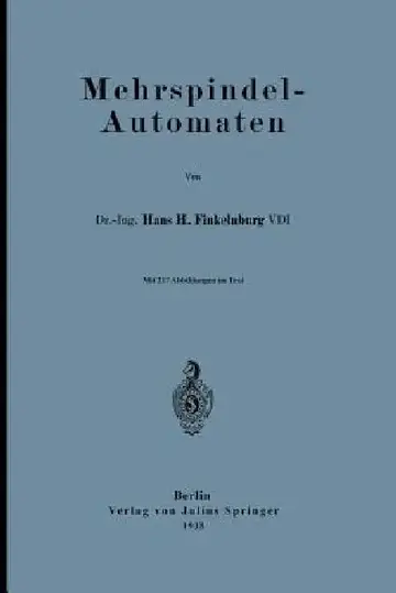Cover of Mehrspindel-Automaten