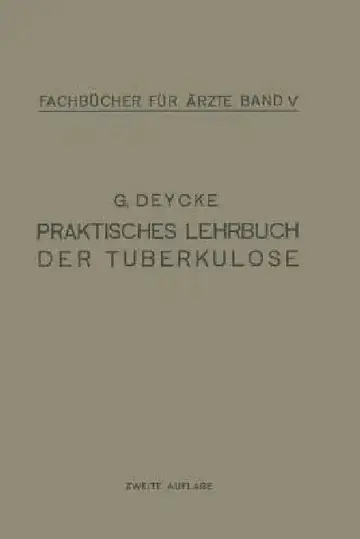 Cover of Praktisches Lehrbuch Der Tuberkulose