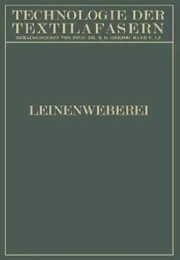 Cover of Leinenweberei