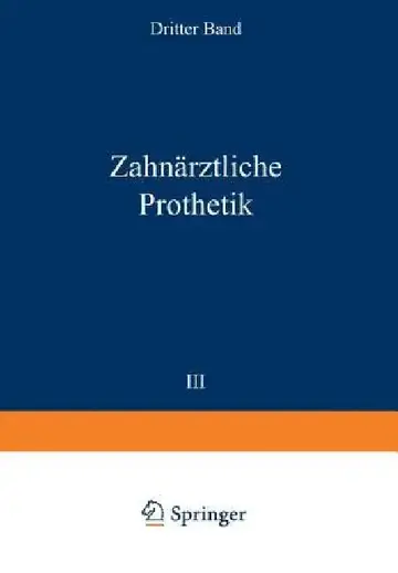 Cover of Zahnärztliche Prothetik