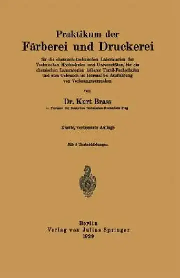 Cover of Praktikum Der Färberei Und Druckerei