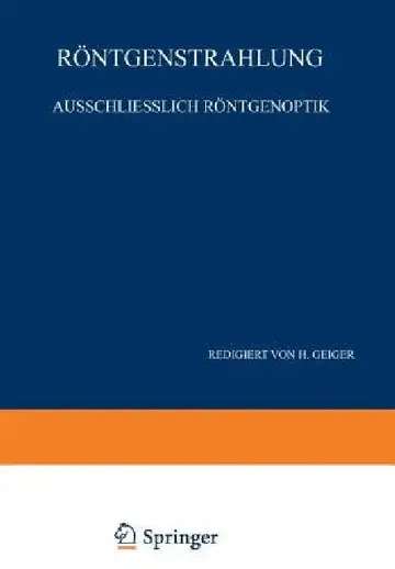Cover of Röntgenstrahlung Ausschliesslich Röntgenoptik