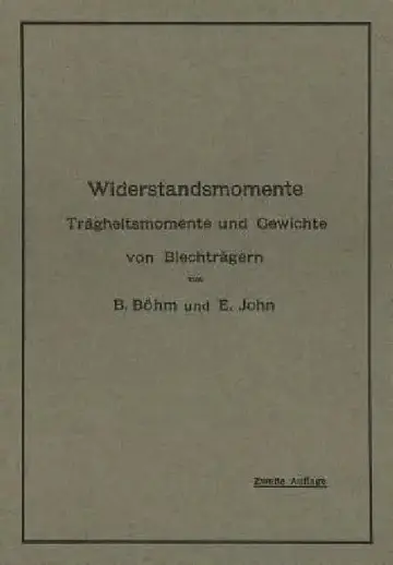 Cover of Widerstandsmomente