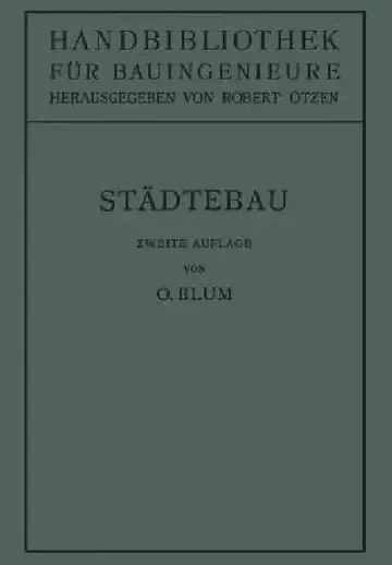 Cover of Städtebau