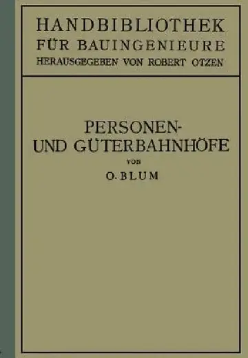 Cover of Personen- Und Güterbahnhöfe