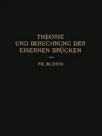 Cover of Theorie Und Berechnung Der Eisernen Brücken