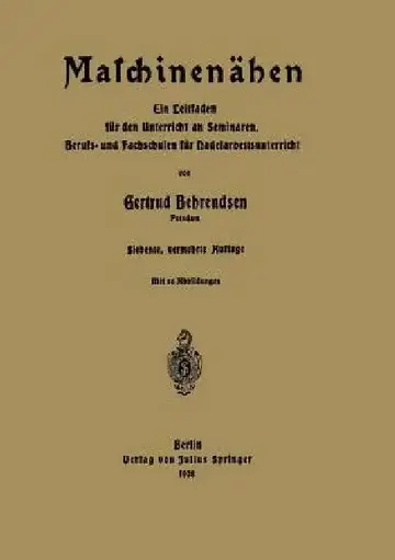 Cover of Maschinenähen