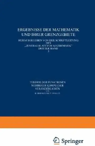 Cover of Theorie Der Funktionen Mehrerer Komplexer Veränderlichen