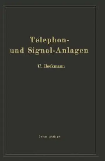 Cover of Telephon- Und Signal-Anlagen