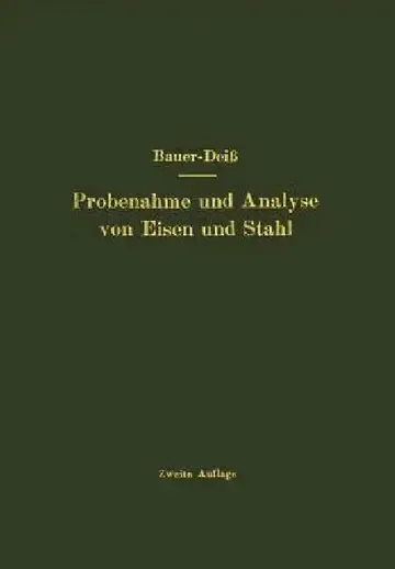 Cover of Probenahme Und Analyse Von Eisen Und Stahl