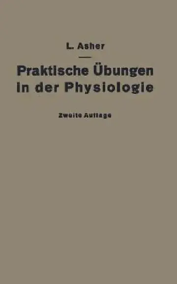 Cover of Praktische Übungen in Der Physiologie