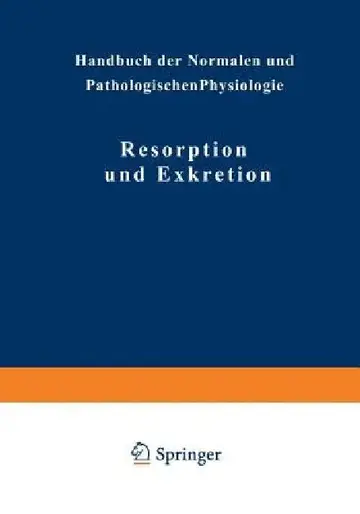 Cover of Resorption Und Exkretion