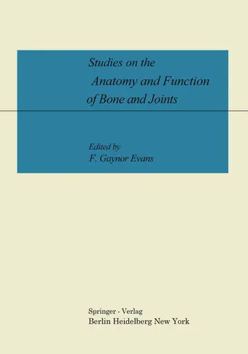 Cover of Studies on the Anatomy and Function of Bone and Joints