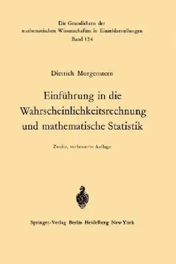 Cover of Einführung in Die Wahrscheinlichkeitsrechnung Und Mathematische Statistik