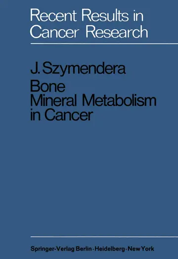 Cover of Bone Mineral Metabolism in Cancer