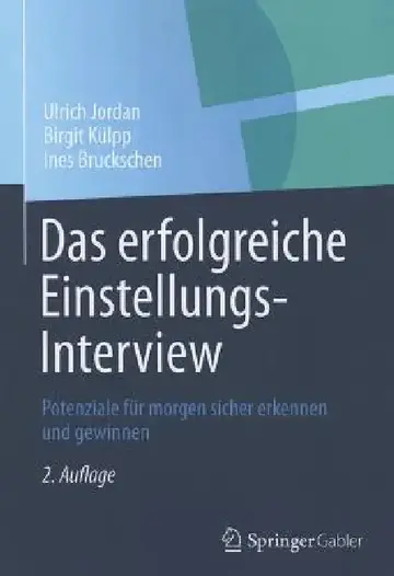 Cover of Das Erfolgreiche Einstellungs-Interview