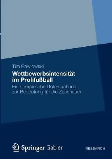 Cover of Wettbewerbsintensität Im Profifußball