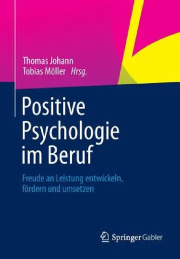 Cover of Positive Psychologie Im Beruf