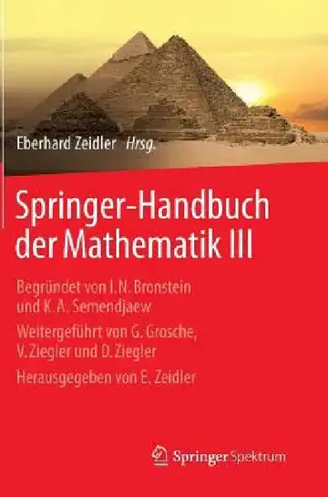 Cover of Springer-Handbuch Der Mathematik III