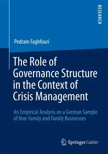 Cover of The Role of Governance Structure in the Context of Crisis Management