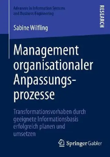 Cover of Management Organisationaler Anpassungsprozesse