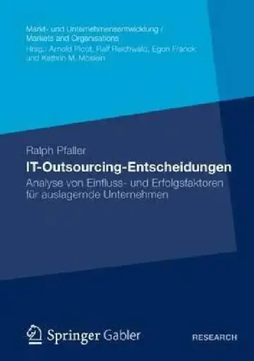 Cover of It-Outsourcing-Entscheidungen