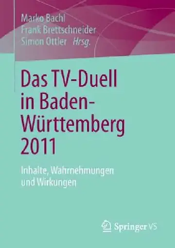 Cover of Das Tv-Duell in Baden-Württemberg 2011