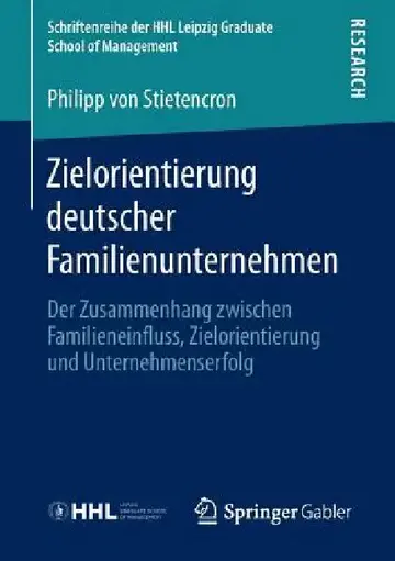 Cover of Zielorientierung Deutscher Familienunternehmen