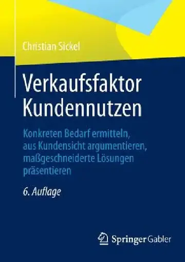 Cover of Verkaufsfaktor Kundennutzen