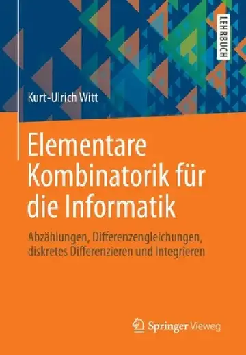 Cover of Elementare Kombinatorik Für Die Informatik