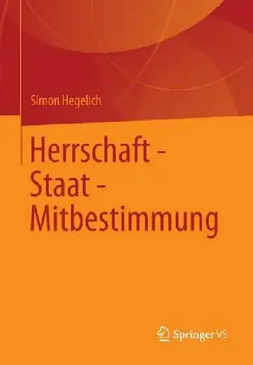 Cover of Herrschaft - Staat - Mitbestimmung
