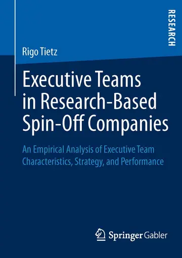 Cover of Executive Teams in Research-Based Spin-Off Companies