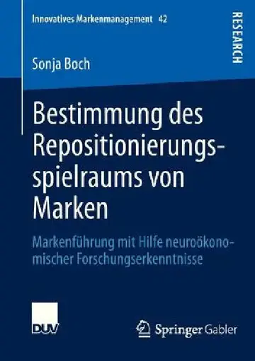 Cover of Bestimmung Des Repositionierungsspielraums Von Marken
