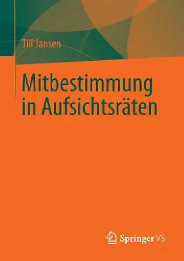 Cover of Mitbestimmung in Aufsichtsräten