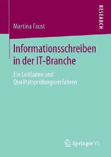 Cover of Informationsschreiben in Der It-Branche