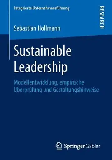 Cover of Sustainable Leadership