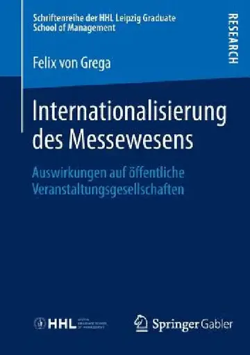 Cover of Internationalisierung Des Messewesens