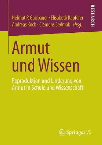 Cover of Armut Und Wissen
